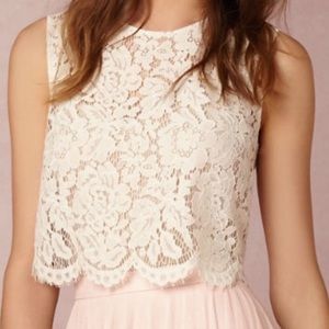 BHLDN Jenny Yoo lace Cleo tip size XS